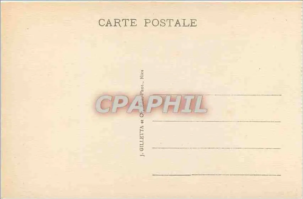 Schloss Saint-Honorat — Insel Lérins — Cannes — Verlag Gilletta, n° 422 - Rückseite