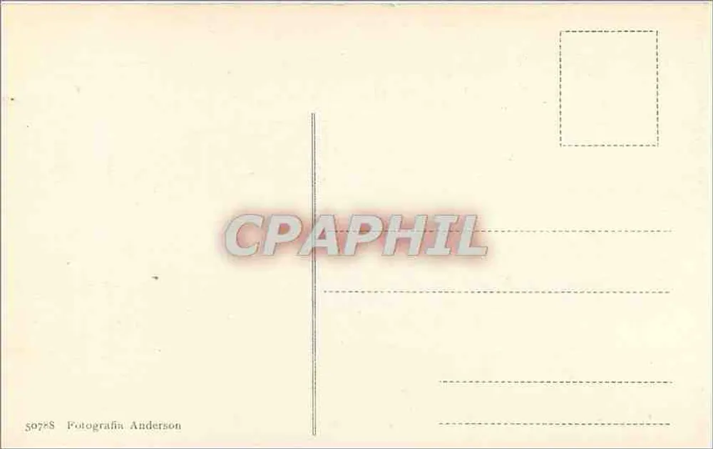 Roma - Vaticano (Bareccio) Fuga para o Egito — obra de Bareccio, editor Anderson, n° 5078S - Verso