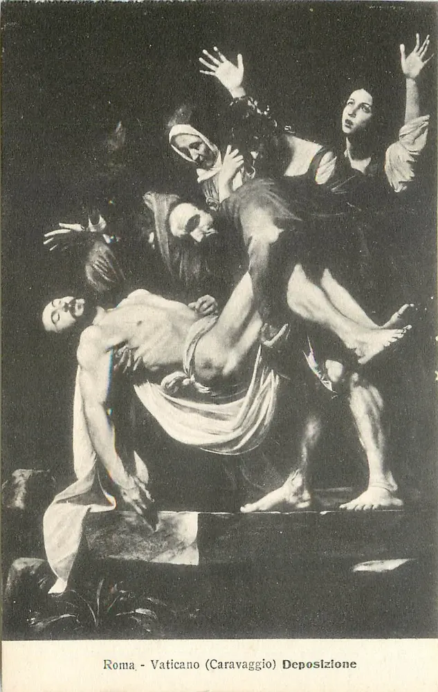 Roma - Vaticano (Caravaggio) Deposizione - Recto