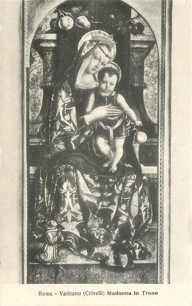 Roma - Vaticano (Crivelli) Madonna in Trono — obra de Carlo Crivelli - Frente