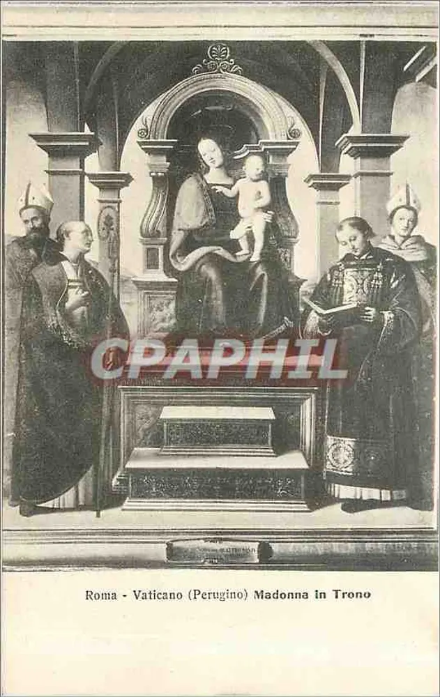 Roma - Vaticano (Perugino) Madonna in Trono - Recto