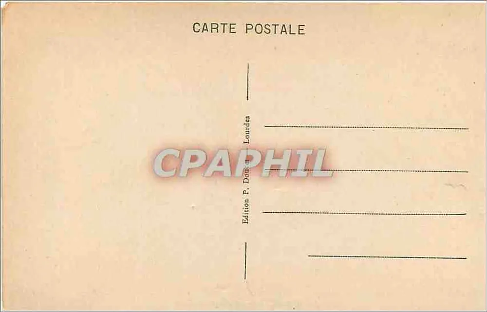 Biarritz — Plaża — widok panoramiczny plaży i budynków wybrzeżnych — P.D. (Pierre Douard) - Rewers