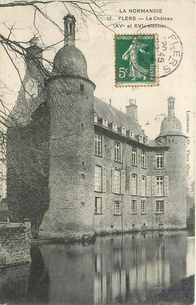 Flers — O Castelo — Séculos XV e XVI — Layasseur editor, Flers (Orne) - Frente