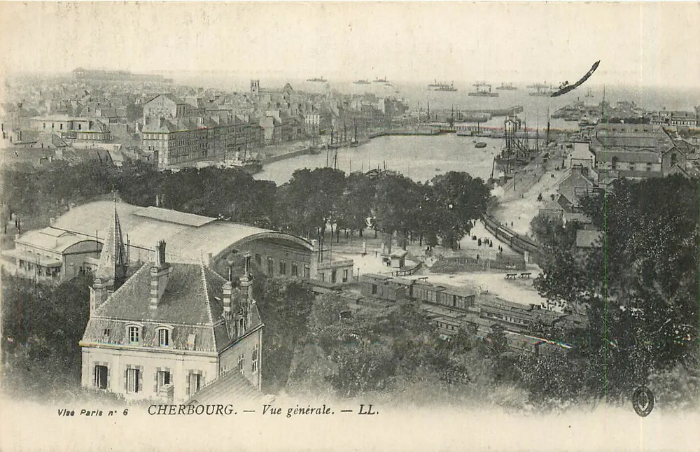 Cherbourg — Vista geral — LL. — Vues Paris n° 6 - Frente
