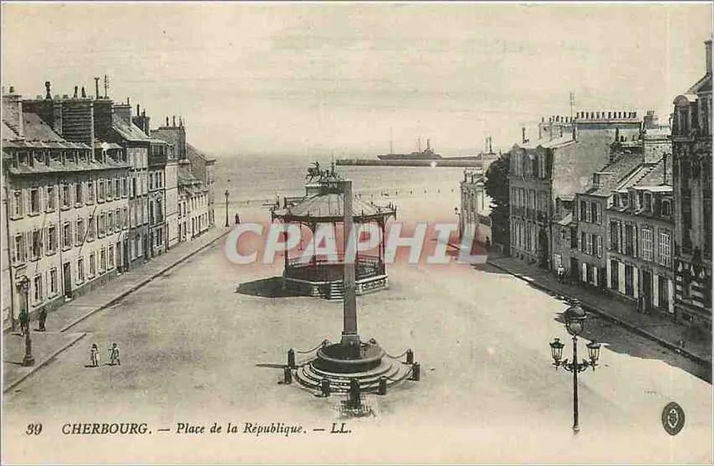 Cherbourg — Praça da República — LL. n°39 - Frente