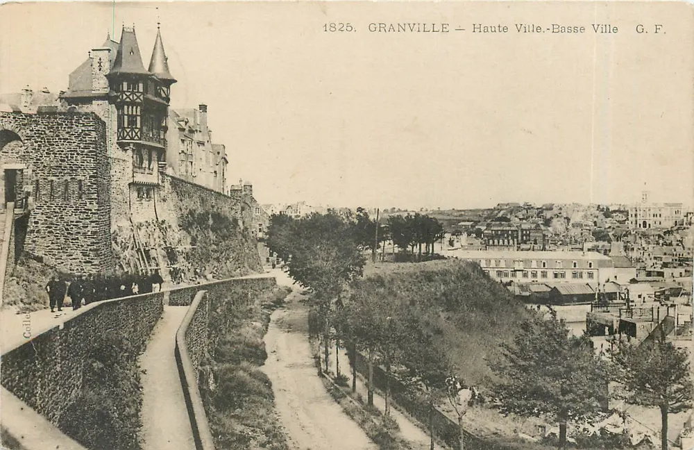 Granville — Haute Ville - Basse Ville — G. F. - Recto