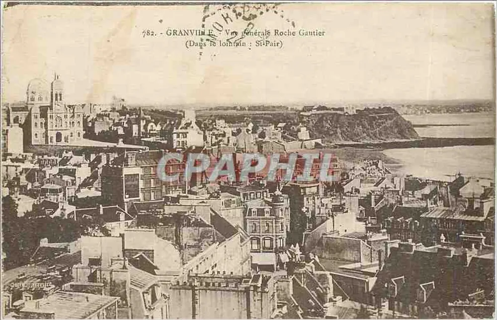 Granvin — Vista general Roche Gautier — (En el fondo: St-Pair) - Anverso