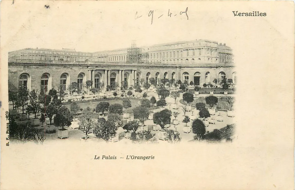 Versailles — O Palácio — A Orangerie — B.F. Paris - Frente