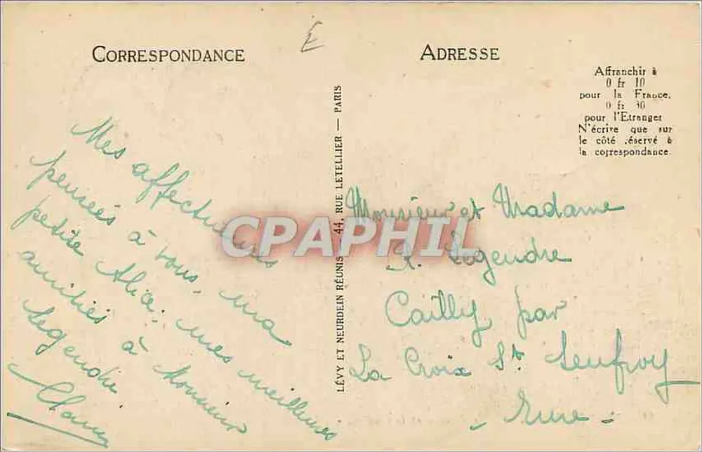 Le Tréport - A Esplanada e o Cassino - LL. - n°41 - Verso