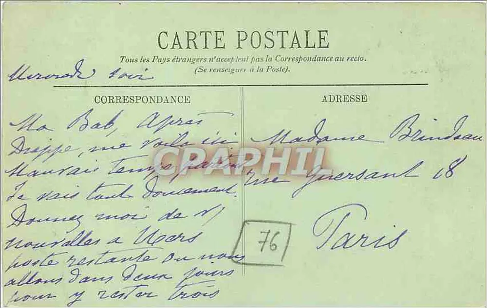 Le Tréport — O Casino — LL. n°29 - Verso