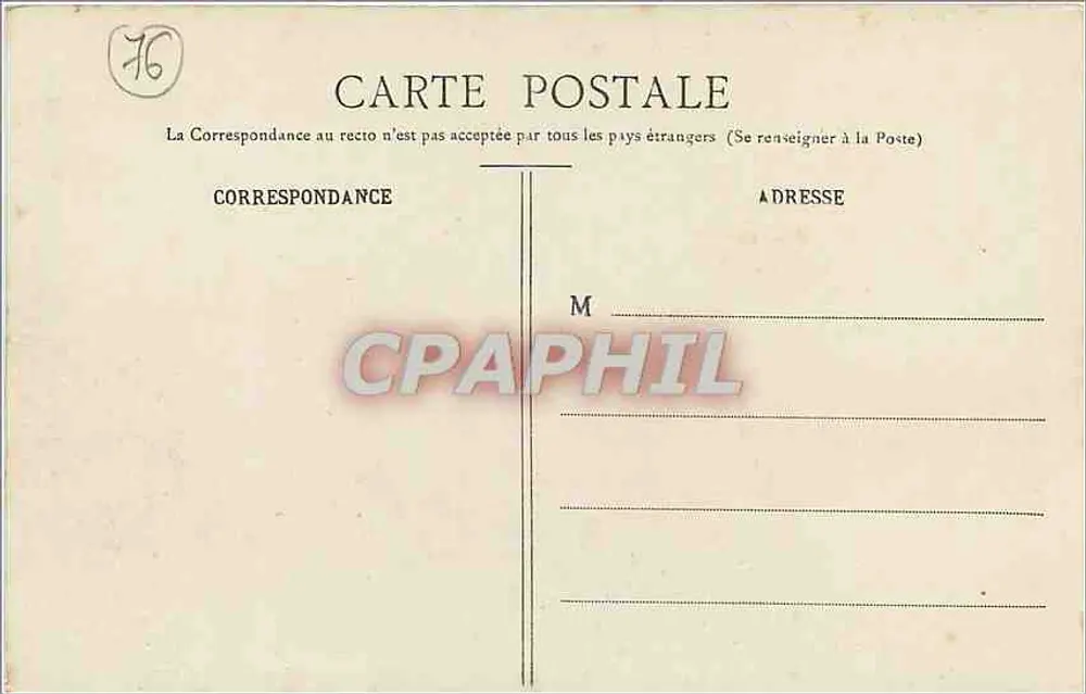 Parc do Château d'EU - Torre Jeanne d'Arc — Editor não identificado, n° de série 76 - Verso