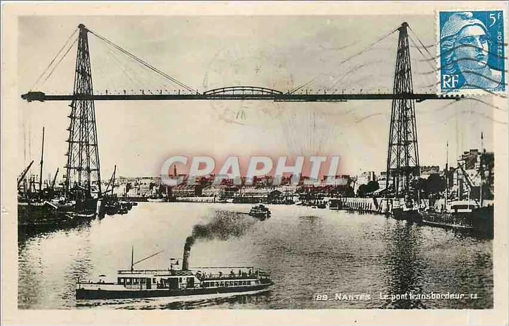 Nantes — O ponte transbordeur — editor Nantes, n° 11 - Frente