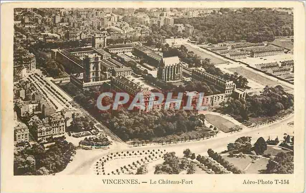 Vincennes — O Castelo-Forte — Aéro-Photo T-154 - Frente