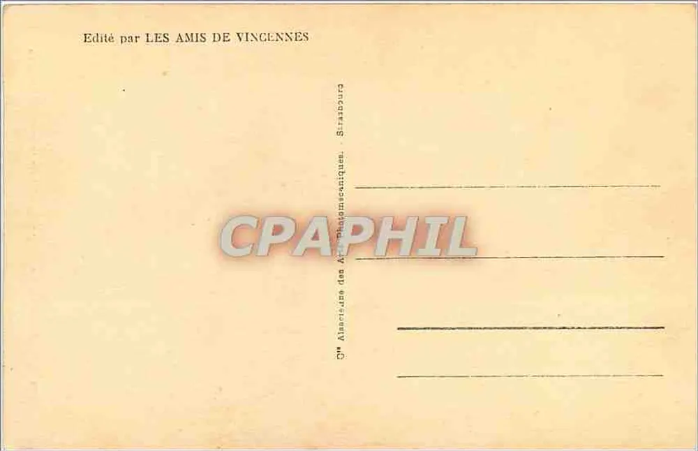 Vincennes - Le Donjon du côté de la cour du Château — Édité par LES AMIS DE VINCENNES, n°23 - Verso