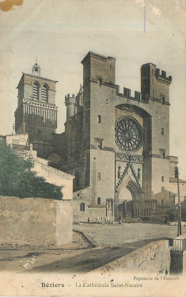 Béziers — La Cathédrale Saint-Nazaire — Papeterie de l'Hérault - Recto