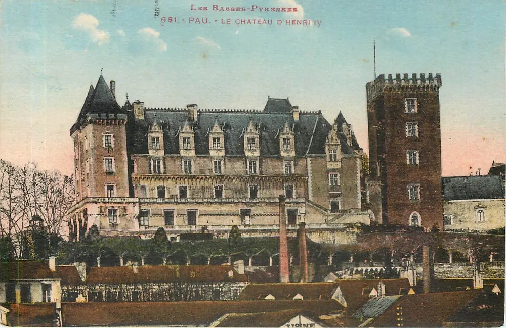 Pau - O Castelo de Henrique IV — Les Basses-Pyrénées, editor Tigne, n° 681 - Frente