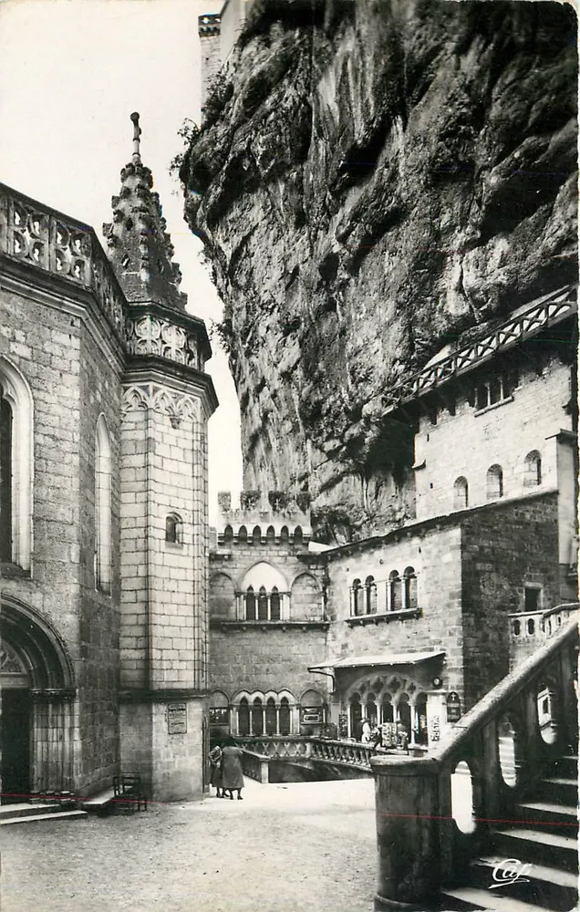 Rocamadour — La Chapelle Saint-Jean et le Rocher — Réal-Photo n°105 - Recto