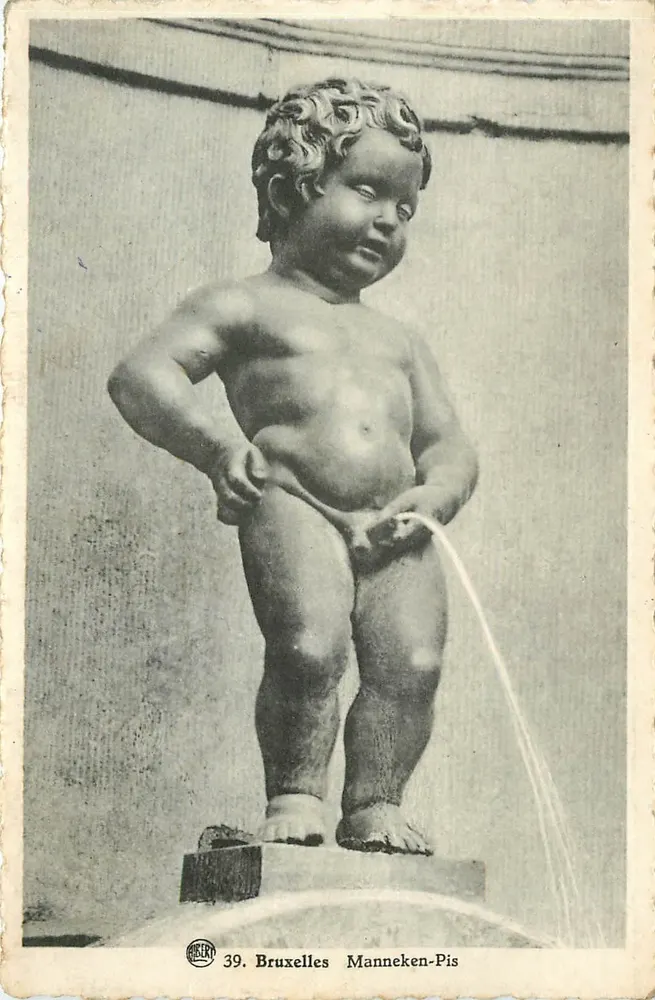 Manneken-Pis — statue de Bruxelles — éditeur HUBERT, n°39 - Frente
