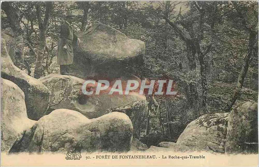 Forêt de Fontainebleau - La Roche-qui-Tremble — Graphique n°92 - Recto