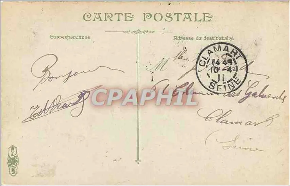 Versailles - Parque do pequeno Trianon: A moinha — editor Ancey & Cie, n°8 - Verso