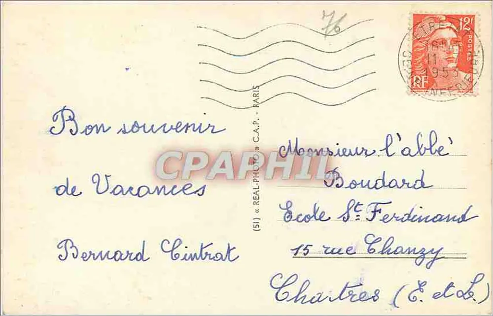 Dieppe — A Igreja de São Jacó — ND Phot. 334 - Verso