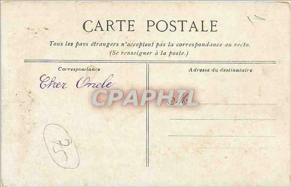 Paris — Le Conservatoire des Arts et Métiers — Éditeur L.V. & Cie - Verso