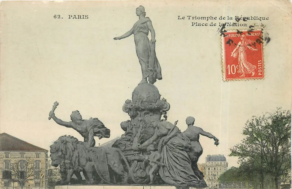 Der Sieg der Republik — Place de la Nation — Paris - Vorderseite
