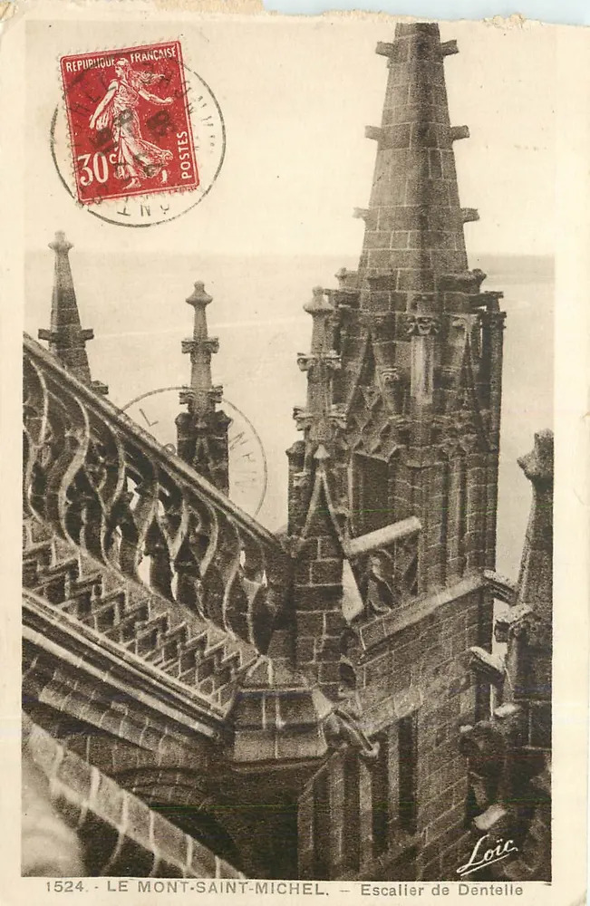 O Mont-Saint-Michel — Escada de Arame — Loïc, n°1524 - Frente