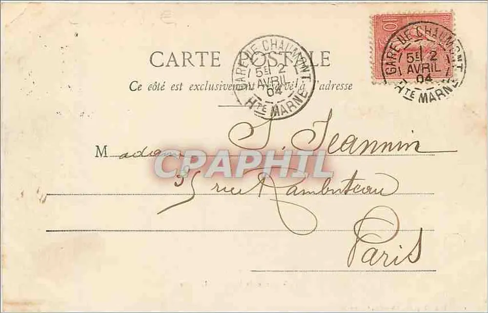 El Viaducto y la Valle de la Suize — Chaumont, el 2 de abril — Cliché Roger-Lapetite, lib.-editor, Chaumont - Reverso