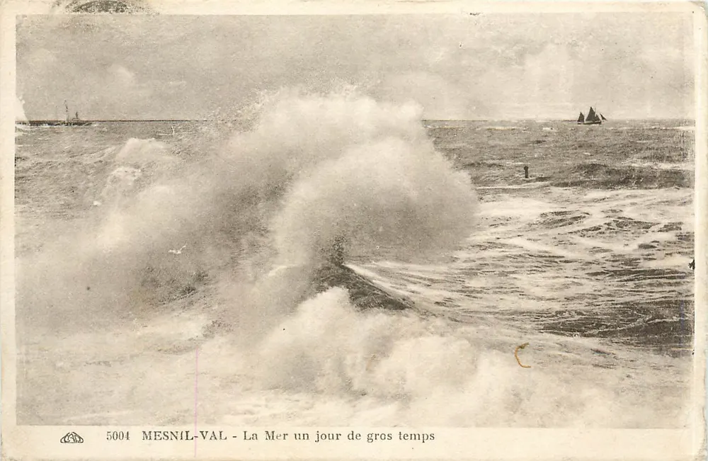 Mesnil-Val — O Mar em um dia de tempo ruim — edição da série 5004 - Frente