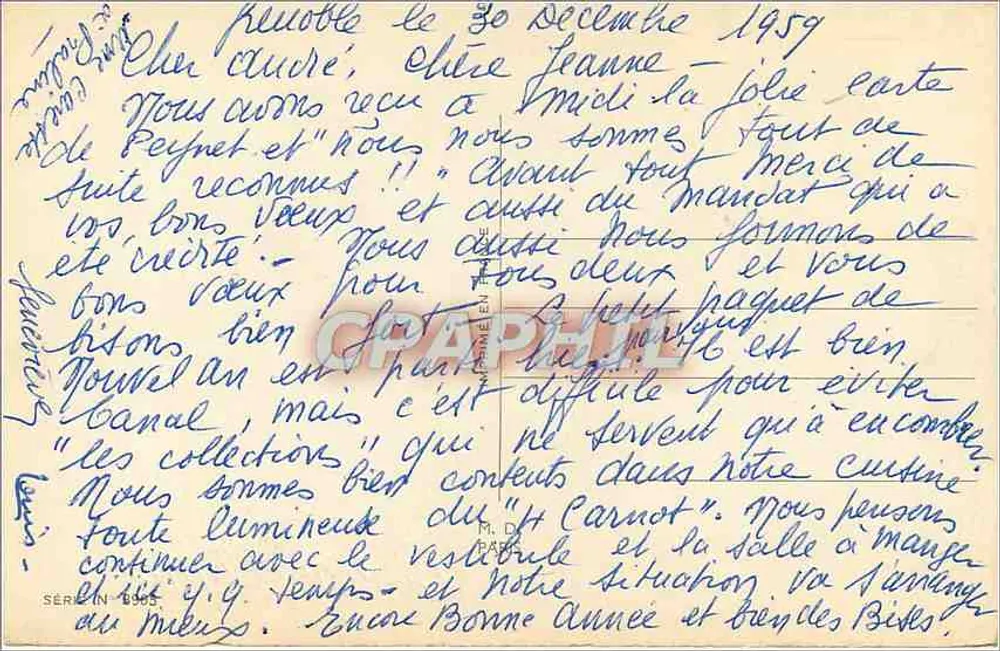 फूल और हॉक — शुभ वर्ष — अज्ञात एडिटर, श्रृंखला संख्या 1905 - पीछे