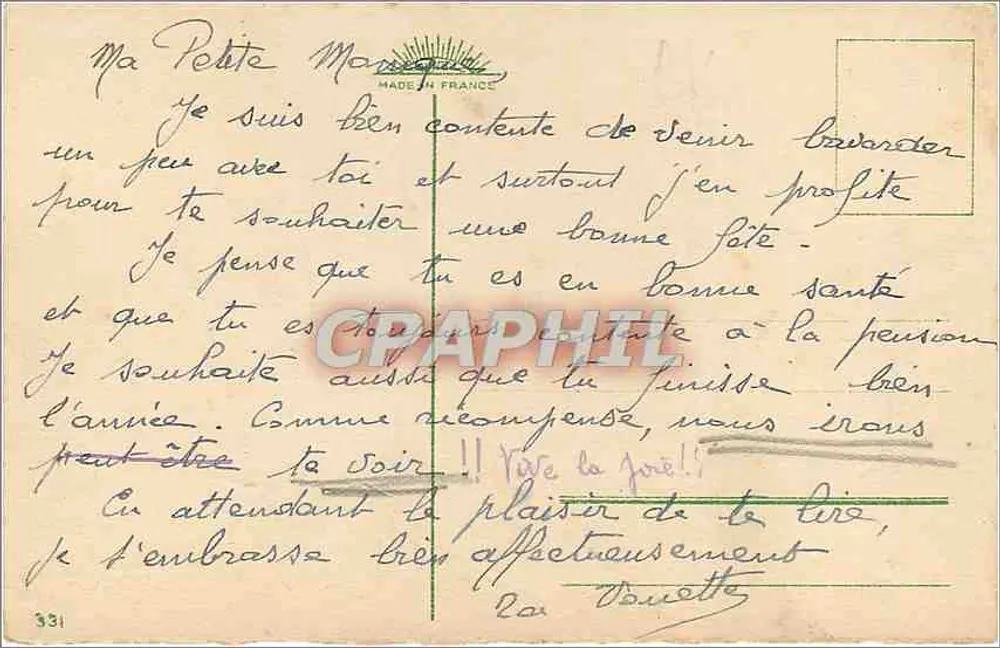 Bouquet van bloemen — 4 Mei 1945 — Ma Petite Monique - Achterkant