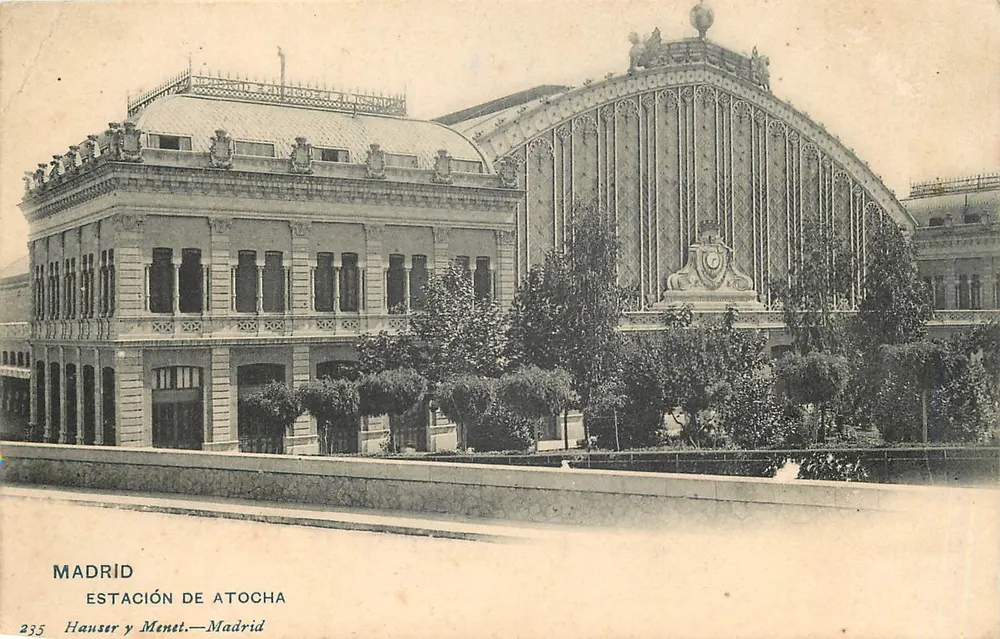 Madrid — Estação de Atocha — Hauser y Menet, n° 235 - Frente