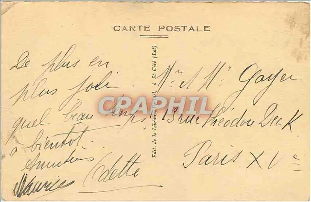 Rocamadour — O Lot Ilustrado — n° 1571 - Verso