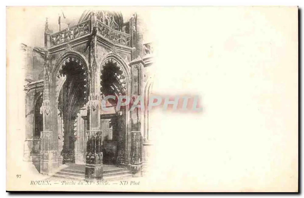 Rouen — Poort van de 15e eeuw — ND Pbot - Voorkant