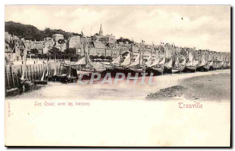 Os Quais com as barcas — Trouville — fot. R. Co. - Frente
