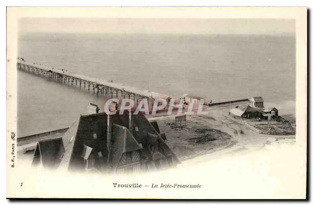 Trouville — A Ponte-Promenade — B.F. Paris n°1 - Frente