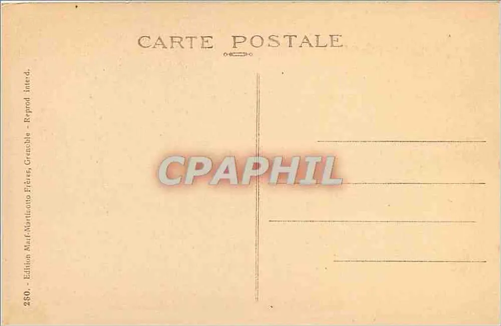 Grenoble — Le Téléphérique de la Bastille, l'Isère et Sainte Marie — Edition Marticotto Fieux, Grenoble, n°250 - Verso