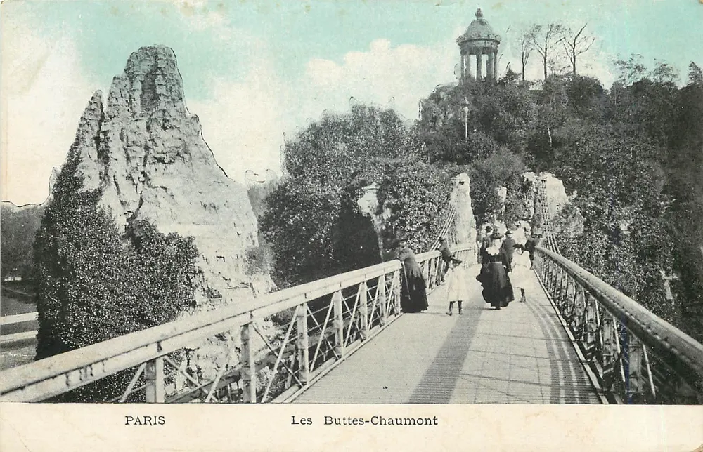 Paris — Les Buttes-Chaumont — editor não identificado - Frente
