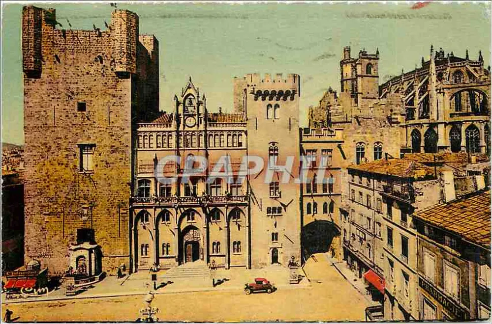Narbonne (Aude) — Rathaus und ehemaliges Bischofsschloss — unbekannter Verlag - Vorderseite