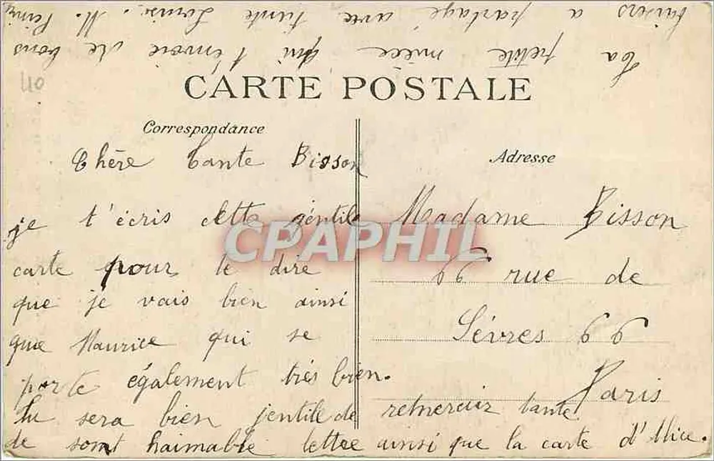 Die malerische Auvergne — Wasserfall Rossignolet — Verlag L'Auvergne pittoresque, Nr. 745 - Rückseite