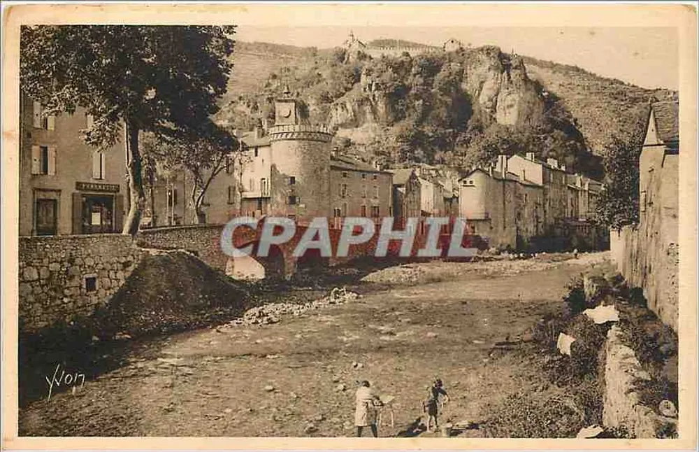 Meyrueis (Lozère) — Gorges do Tarn — vista do confluente do Bétuzon e da Jonte — Éditions d'Art Yvon, Paris - Frente