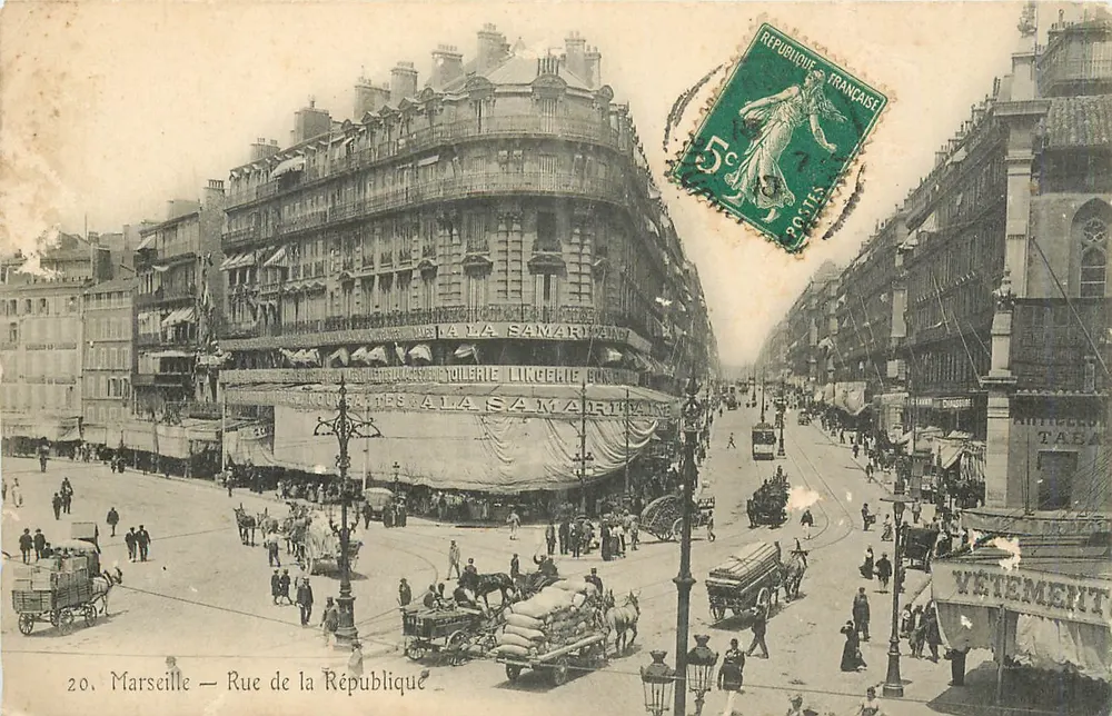 Marseille — Rue de la République — Unknown Publisher, No. 20 - Front