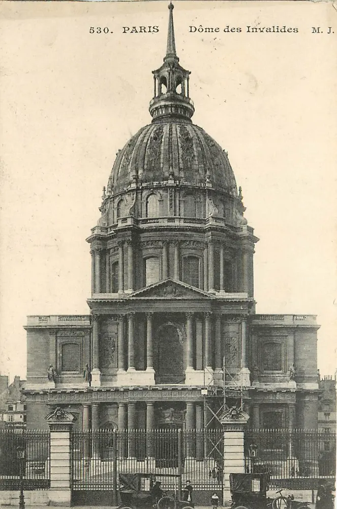 Dôme dos Invalidos — Paris — M. J. n° 530 - Frente
