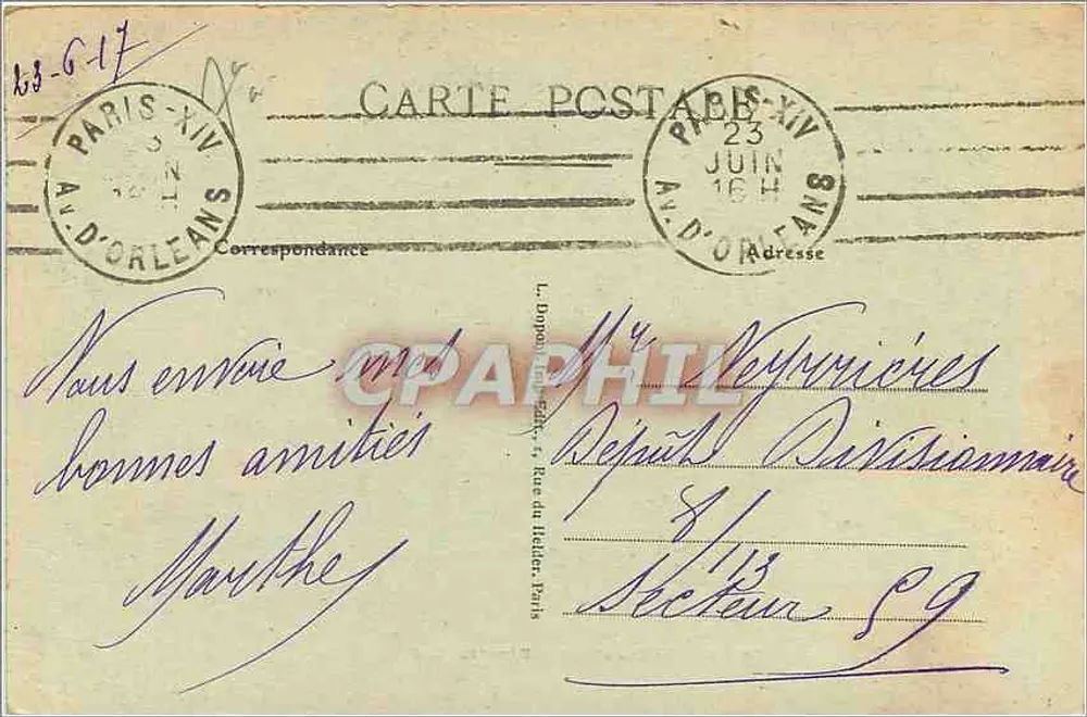 Parijs — De Kamer van Volksvertegenwoordigers — L.D. - Achterkant