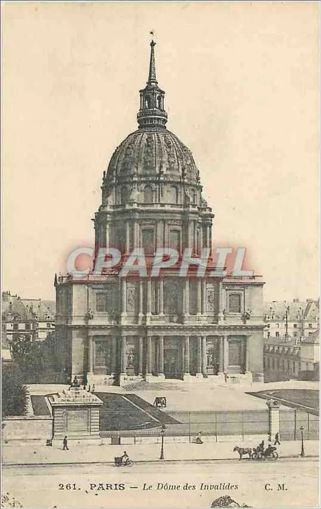 Paris — O Dôme dos Invalides — C.M. n°261 - Frente