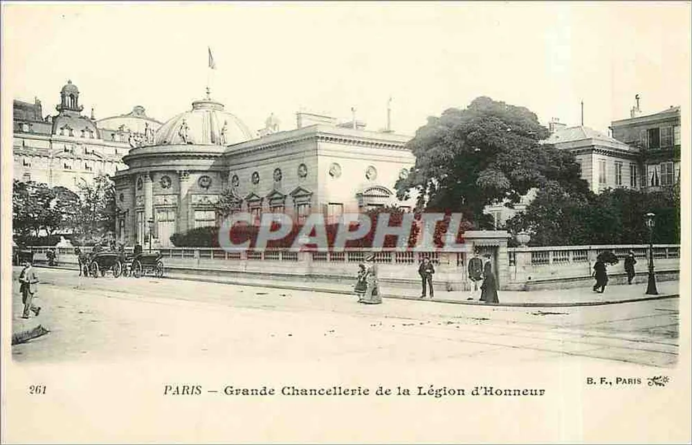 PARIS — Grande Chancellerie de la Légion d'Honneur — B.F., PARIS n°261 - Vorderseite