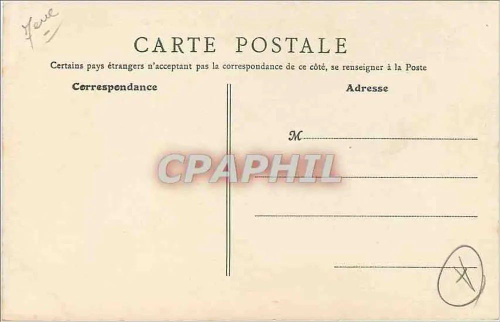 Túmulo de Napoleão I — Paris — B.F. Paris, n°20 - Verso