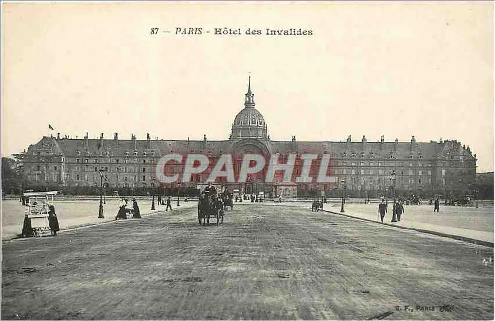 Hôtel des Invalides — Paris — B. F., Paris - Frente