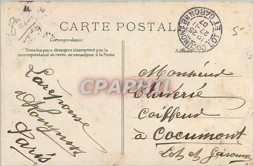 PARIS — Petit Palais dos Campos Elísios — EID - Verso